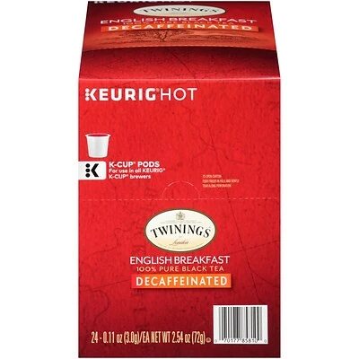 Deals 🥰 K-Cups Twinings Of London English Breakfast Decaf Tea, Keurig K-Cup Pods, 24/Box (F08757) 🎁 3 Deals 🥰 K-Cups Twinings Of London English Breakfast Decaf Tea, Keurig K-Cup Pods, 24/Box (F08757) 🎁
