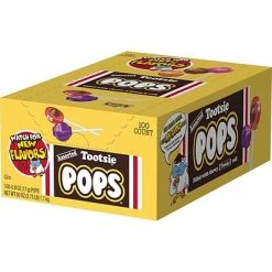 Budget 🎁 Tootsie Roll 🍬 Candy & Chocolate Tootsie Pops Lollipops, Assorted Flavors, 60 Oz., 100/Box (508) 😉