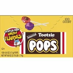 Budget 🎁 Tootsie Roll 🍬 Candy & Chocolate Tootsie Pops Lollipops, Assorted Flavors, 60 Oz., 100/Box (508) 😉 -Grocery shop unnamed file 1046