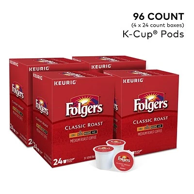 Buy 😀 K-Cups Folgers Classic Roast Coffee, Keurig® K-Cup® Pods, Medium Roast, 96/Carton (204496) 🛒 2 Buy 😀 K-Cups Folgers Classic Roast Coffee, Keurig® K-Cup® Pods, Medium Roast, 96/Carton (204496) 🛒