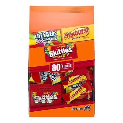 Wholesale ๐งจ Candy & Chocolate Wrigley's Fun Size ๐ฌ Candy Mix, Assorted Flavors, 22.7 Oz., 80 Piece (WMW23534) ๐ 3 Wholesale ๐งจ Candy & Chocolate Wrigley's Fun Size ๐ฌ Candy Mix, Assorted Flavors, 22.7 Oz., 80 Piece (WMW23534) ๐