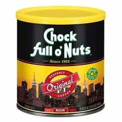 Coupon ✨ Chock Full O'Nuts Original Blend Ground Coffee, Medium Roast, 30.5 Oz. (MZB13000) ✨