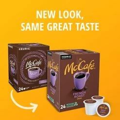 Hot Sale 😀 K-Cups McCafe French Roast Coffee, Keurig K-Cup Pods, Dark Roast, 24/Box (5000201378) 💯 -Grocery shop unnamed file 1148