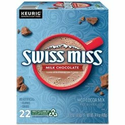 Budget ⌛ K-Cups Swiss Miss Milk Chocolate Hot Cocoa, Keurig® K-Cup® Pods, 22/Box (1252) ⌛