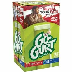 New 🤩 Fresh Groceries Yoplait Yogurt Strawberry And Berry Low-Fat Go-Gurt, 32/Pack (902-00002) 🤩