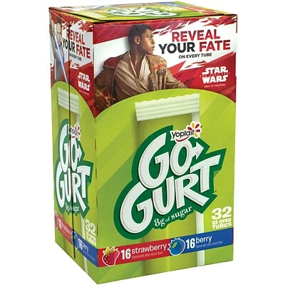 New 🤩 Fresh Groceries Yoplait Yogurt Strawberry And Berry Low-Fat Go-Gurt, 32/Pack (902-00002) 🤩 3 New 🤩 Fresh Groceries Yoplait Yogurt Strawberry And Berry Low-Fat Go-Gurt, 32/Pack (902-00002) 🤩
