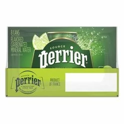Cheapest 🥰 Water & Beverages Perrier Carbonated Mineral Water, Lime, 330 Ml, 8/Pack 🎁 -Grocery shop unnamed file 1200