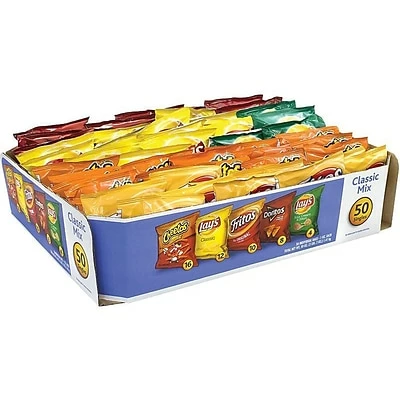 Brand new ๐ Frito Lay Classic Mix Chips, Variety, 1 Oz., 50/Carton (220-00403) ๐ 3 Brand new ๐ Frito Lay Classic Mix Chips, Variety, 1 Oz., 50/Carton (220-00403) ๐