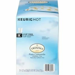 Cheapest 🧨 K-Cups Twinings Of London Pure Camomile Herbal Tea, Keurig K-Cup Pods, 24/Box (F08761) 🎉