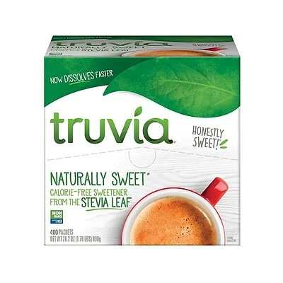 Promo 👏 Sugar & Sweeteners Truvia Natural Sweeteners, 400/Box (BBD02056) 👏 3 Promo 👏 Sugar & Sweeteners Truvia Natural Sweeteners, 400/Box (BBD02056) 👏