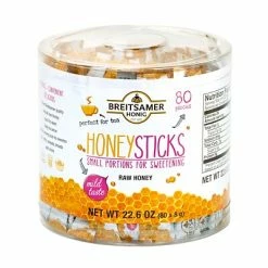 Hot Sale ⭐ Breiitsamer Condiments Breitsamer Honig Raw Honey Sticks, .28 Oz., 80/Pack (209-02630) ✨