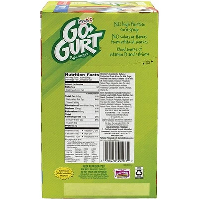 New 🤩 Fresh Groceries Yoplait Yogurt Strawberry And Berry Low-Fat Go-Gurt, 32/Pack (902-00002) 🤩 6 New 🤩 Fresh Groceries Yoplait Yogurt Strawberry And Berry Low-Fat Go-Gurt, 32/Pack (902-00002) 🤩 - Image 4