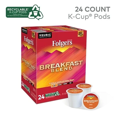 Top 10 🤩 K-Cups Folgers Breakfast Blend Coffee, Keurig® K-Cup® Pods, Light Roast, 24/Box (6684) 🎉 6 Top 10 🤩 K-Cups Folgers Breakfast Blend Coffee, Keurig® K-Cup® Pods, Light Roast, 24/Box (6684) 🎉 - Image 4