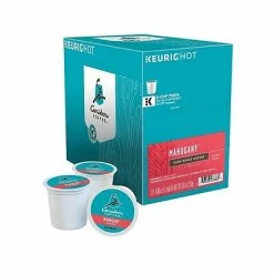 Promo ✨ Caribou Coffee K-Cups Caribou Mahogany Coffee, Keurig K-Cup Pods, Dark Roast, 24/Box (6990) 👏