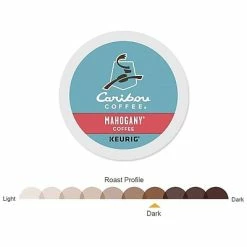 Promo ✨ Caribou Coffee K-Cups Caribou Mahogany Coffee, Keurig K-Cup Pods, Dark Roast, 24/Box (6990) 👏 -Grocery shop unnamed file 1263