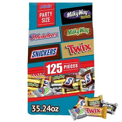 Budget ๐คฉ Candy & Chocolate Mars Mini Size Chocolate Bars Variety Mix, 35.24 Oz., 125 Pieces/Bag, 2/Bundle (MMM57640) ๐ 3 Budget ๐คฉ Candy & Chocolate Mars Mini Size Chocolate Bars Variety Mix, 35.24 Oz., 125 Pieces/Bag, 2/Bundle (MMM57640) ๐