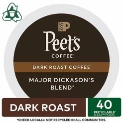 Hot Sale 👏 K-Cups Keurig® Peet's Coffee Major Dickason's Blend Single-Serve Keurig® K-Cup® Pods, Dark Roast, 40/Box (373354) 👍 13 Hot Sale 👏 K-Cups Keurig® Peet's Coffee Major Dickason's Blend Single-Serve Keurig® K-Cup® Pods, Dark Roast, 40/Box (373354) 👍 -Grocery shop unnamed file 1284