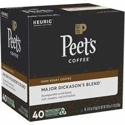 Hot Sale 👏 K-Cups Keurig® Peet's Coffee Major Dickason's Blend Single-Serve Keurig® K-Cup® Pods, Dark Roast, 40/Box (373354) 👍 15 Hot Sale 👏 K-Cups Keurig® Peet's Coffee Major Dickason's Blend Single-Serve Keurig® K-Cup® Pods, Dark Roast, 40/Box (373354) 👍 -Grocery shop unnamed file 1286