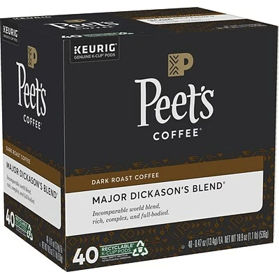 Hot Sale 👏 K-Cups Keurig® Peet's Coffee Major Dickason's Blend Single-Serve Keurig® K-Cup® Pods, Dark Roast, 40/Box (373354) 👍 7 Hot Sale 👏 K-Cups Keurig® Peet's Coffee Major Dickason's Blend Single-Serve Keurig® K-Cup® Pods, Dark Roast, 40/Box (373354) 👍 - Image 5