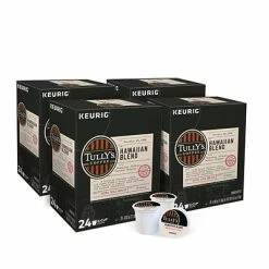 Cheap ✨ K-Cups Tully's Coffee Hawaiian Blend Coffee, Keurig® K-Cup® Pods, Medium Roast, 96/Carton (66064) 🛒