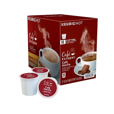New ✔️ K-Cups Cafe Escapes Café Mocha Coffee, Keurig K-Cup Pods, 24/Box (6803) 😍 3 New ✔️ K-Cups Cafe Escapes Café Mocha Coffee, Keurig K-Cup Pods, 24/Box (6803) 😍