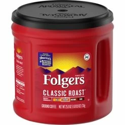 Brand new 👍 Folgers Classic Roast Ground Coffee, Medium Roast, 6/Carton (20421CT/2550030407CT) 👍 -Grocery shop unnamed file 1358