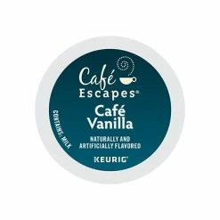 Flash Sale ✨ K-Cups Cafe Escapes Café Vanilla Coffee, Keurig K-Cup Pods, 24/Box (6812) ⭐ 5 Flash Sale ✨ K-Cups Cafe Escapes Café Vanilla Coffee, Keurig K-Cup Pods, 24/Box (6812) ⭐ -Grocery shop unnamed file 1410