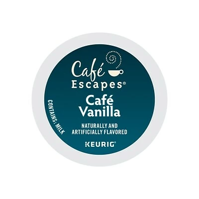 Flash Sale ✨ K-Cups Cafe Escapes Café Vanilla Coffee, Keurig K-Cup Pods, 24/Box (6812) ⭐ 4 Flash Sale ✨ K-Cups Cafe Escapes Café Vanilla Coffee, Keurig K-Cup Pods, 24/Box (6812) ⭐ - Image 2