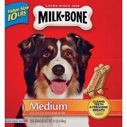 Brand new ✔️ MILK-BONE 🐶 Dog Treats Milk Bone Original 🐶 Dog Biscuits, Medium, 10 Lbs (SMU9501) 🤩