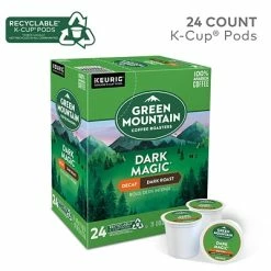 New ✔️ K-Cups Green Mountain Dark Magic Decaf Coffee, Keurig K-Cup Pods, Dark Roast, 24/Box (4067) ✔️ -Grocery shop unnamed file 1427