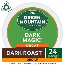 New ✔️ K-Cups Green Mountain Dark Magic Decaf Coffee, Keurig K-Cup Pods, Dark Roast, 24/Box (4067) ✔️ -Grocery shop unnamed file 1428