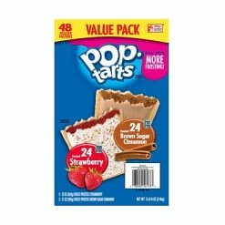 Deals ⌛ Kellogg's Breakfast & Cereal Pop Tarts Bars, Strawberry & Brown Sugar Cinnamon, 48/Carton (220-00456) 🧨 -Grocery shop unnamed file 1442