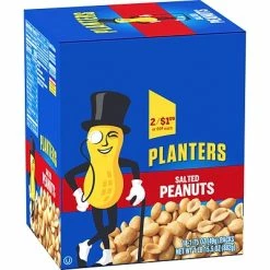 Best Pirce ✨ Dried Fruit, Nuts & Trail Mix Planters Salted Peanuts, 1.75 Oz, 18 Count 🧨 -Grocery shop unnamed file 1494