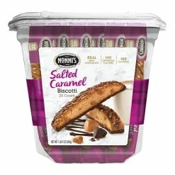 Best reviews of 😍 Nonni's Individually Wrapped Salted Caramel Italian Cookies, .86oz Value Pack Of 25 In A 21.5oz Tub 😀
