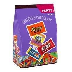 Wholesale ๐ Hershey's ๐ฌ Candy & Chocolate REESE'S, KIT KATยฎ And JOLLY RANCHER Assortment Snack Size ๐ฌ Candy, Individually Wrapped, 34.19 Oz ๐ฏ