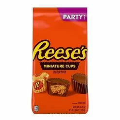 Brand new 🔔 Candy & Chocolate Reese's Peanut Butter Cups Miniatures, 35.6 Oz. (HEC44709) ⌛