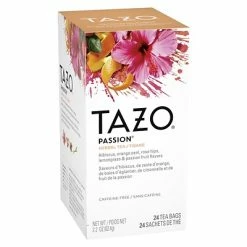 Promo 🌟 Hot Tea Tazo Passion Herbal Tea Bags, 24/Box (SBK20040) 👏