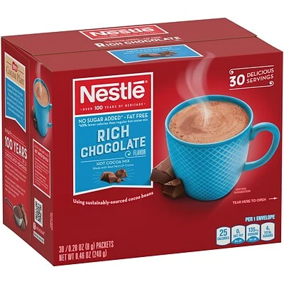 Best Pirce ๐ Nestle No Sugar Added Rich Chocolate Hot Cocoa, 0.28 Oz., 30/Box (NES61411) ๐ 4 Best Pirce ๐ Nestle No Sugar Added Rich Chocolate Hot Cocoa, 0.28 Oz., 30/Box (NES61411) ๐ - Image 2