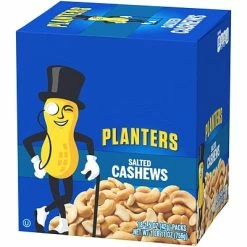 Flash Sale 🔔 Dried Fruit, Nuts & Trail Mix Planters® Salted Cashews, 1.5 Oz. Bags, 18/Box (07568) 🔔 -Grocery shop unnamed file 1624