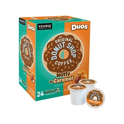 Promo 👏 Single Serve & Keurig® K-Cup® Pods Keurig Donut Shop Duos Nutty + Caramel Coffee Keurig K-Cup Pods, Medium Roast, 24/Pack (5000361499) 🧨 1 Promo 👏 Single Serve & Keurig® K-Cup® Pods Keurig Donut Shop Duos Nutty + Caramel Coffee Keurig K-Cup Pods, Medium Roast, 24/Pack (5000361499) 🧨