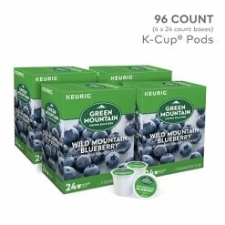 Best Pirce 💯 K-Cups Green Mountain Wild Mountain Blueberry Coffee, Keurig K-Cup Pods, Light Roast, 96/Carton (67832) ❤️