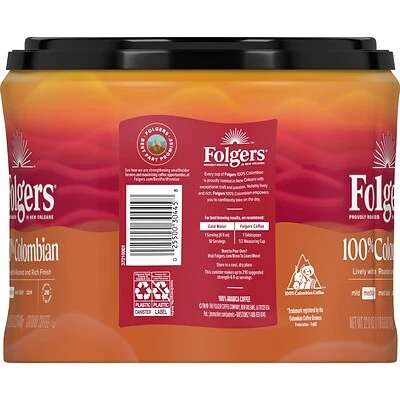 Cheap ๐ Ground Folgers 100% Colombian Coffee, Medium Roast, 22.6 Oz. (2550020532) ๐ฏ 6 Cheap ๐ Ground Folgers 100% Colombian Coffee, Medium Roast, 22.6 Oz. (2550020532) ๐ฏ - Image 4