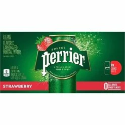 Cheapest 🎁 Water & Beverages Perrier Carbonated Mineral Water, Strawberry, 330 Ml, 8/Pack (12316295) 👏