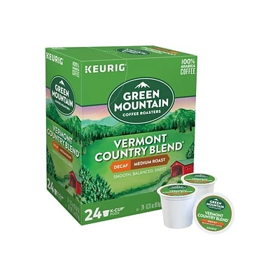 Cheap 😍 K-Cups Green Mountain Vermont Country Blend Decaf Coffee, Keurig® K-Cup® Pods, Medium Roast, 24/Box (7602) ✨ 4 Cheap 😍 K-Cups Green Mountain Vermont Country Blend Decaf Coffee, Keurig® K-Cup® Pods, Medium Roast, 24/Box (7602) ✨ - Image 2