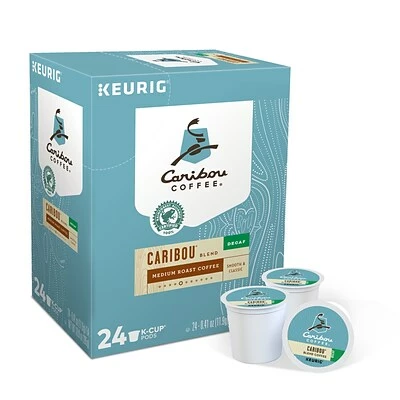 Best Pirce ✨ Caribou Coffee K-Cups Caribou Blend Decaf Coffee, Keurig K-Cup Pods, Medium Roast, 24/Box (6995) ❤️ 3 Best Pirce ✨ Caribou Coffee K-Cups Caribou Blend Decaf Coffee, Keurig K-Cup Pods, Medium Roast, 24/Box (6995) ❤️