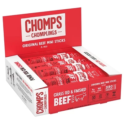 Best deal 👍 Meat And Jerky Chomps Beef, Original, Snack Sticks, 24/Box (ZHO00480) ❤️ 4 Best deal 👍 Meat And Jerky Chomps Beef, Original, Snack Sticks, 24/Box (ZHO00480) ❤️ - Image 2