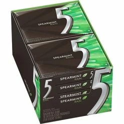 Outlet 🌟 Gum & Mints 5 Gum Sugar Free Gum, Spearmint Rain, 10/Box (WMW51404) ✔️