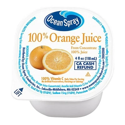 Top 10 ✔️ Ocean Spray Orange Juice, 4 Oz., 48 Count (00725) ✨ 3 Top 10 ✔️ Ocean Spray Orange Juice, 4 Oz., 48 Count (00725) ✨