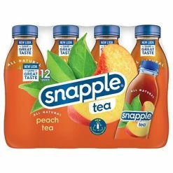 Wholesale 👏 Iced Tea Snapple Peach Tea, 16 Oz., 12/Pack (10099485) 👍