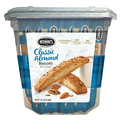 Discount ⌛ Nonni's Individually Wrapped Classic Almond Italian Cookies, .69oz Value Pack Of 25 In A 17.5oz Tub (NSD197721) 🛒 3 Discount ⌛ Nonni's Individually Wrapped Classic Almond Italian Cookies, .69oz Value Pack Of 25 In A 17.5oz Tub (NSD197721) 🛒